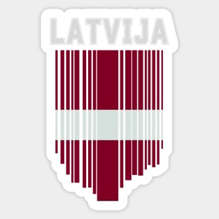 Latvia flag, latvian flag Sticker